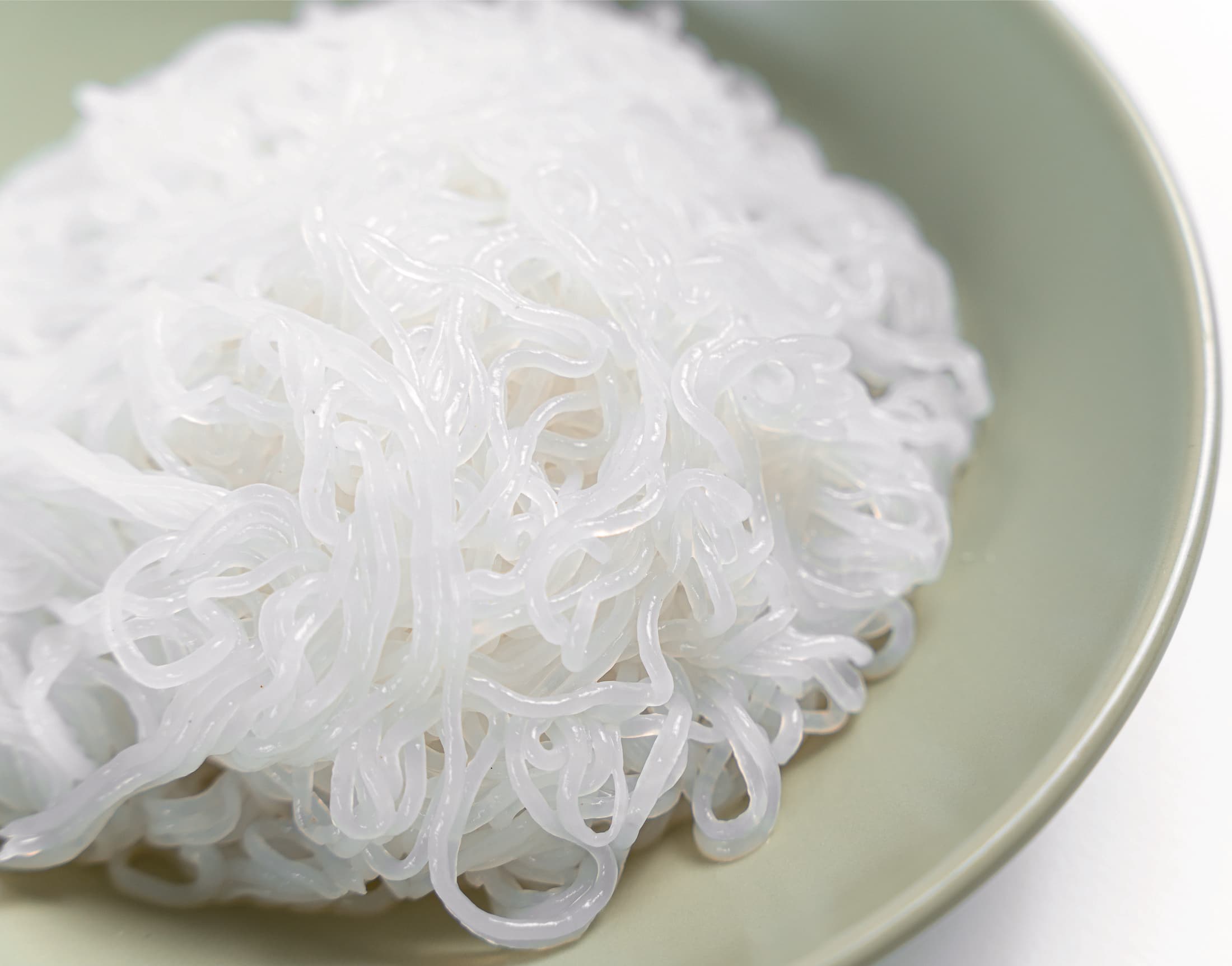 발효를 마친 곤약면 클로즈업